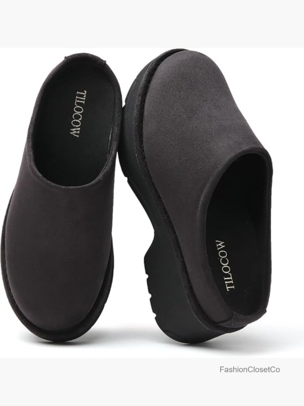 Platform Mules Slip-On Clogs Comfortable Non-Slip Arch Support Potato Shoes
